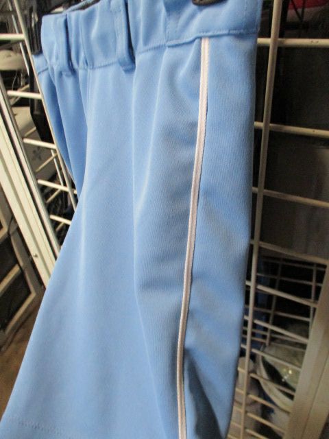 Used The Gluv Blue & White Piping Softball Pants Adult Size XS - wear on ankles