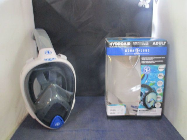 Load image into Gallery viewer, Used Aqualung Sport Hydroair Snorkel Face Mask System Adult Size Small
