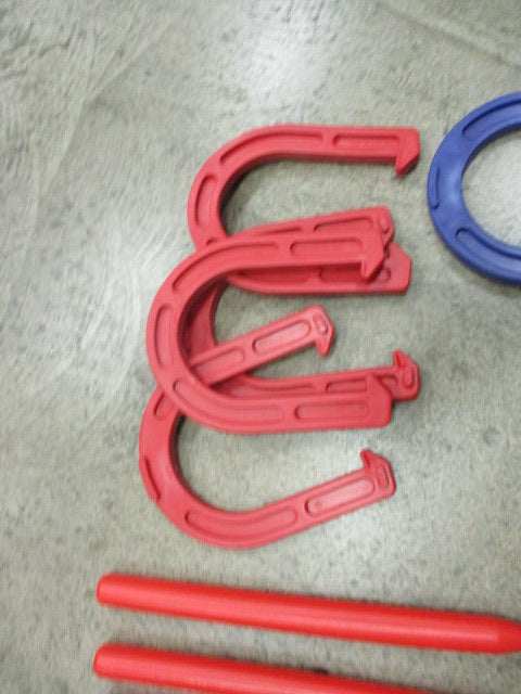 Used Hey Play Rubber Horseshoe Set