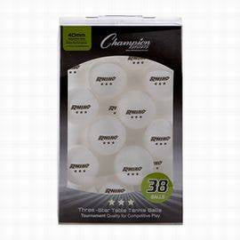 Load image into Gallery viewer, New Champion Sports 3 Star Tournament Tennis Table Balls 38 Pack White
