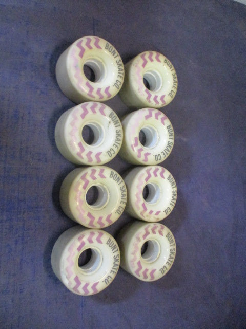 Used Purple Bont Skate Co. Glide Outdoor Roller Skate Wheels Set of 8