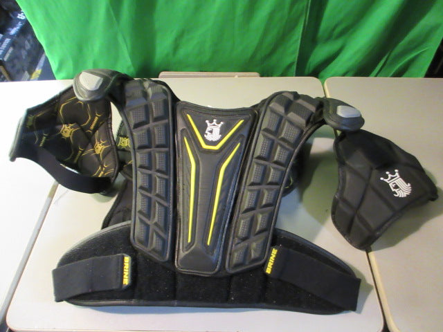 Load image into Gallery viewer, Used Brine Clutch Elite Black Large Lacrosse Shoulder Pads
