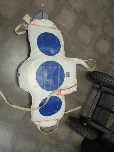 Load image into Gallery viewer, Used World Taekwondo Center Chest Protector - heavily worn
