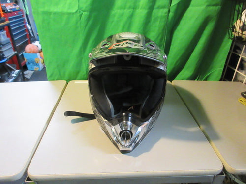 Used Xspeed Zombie Killer Size X-Small Grey Motocross Helmet