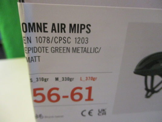 POC Omne Air MIPS Epidote Green Bike Helmet Size 56-61cm