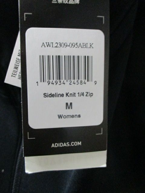 Load image into Gallery viewer, Adidas Sideline Knit 1/4 Zip Jacket Womens Size Medium
