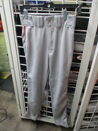 Used Easton Grey & Red Piping Open Bottom Pants Adult Size Small