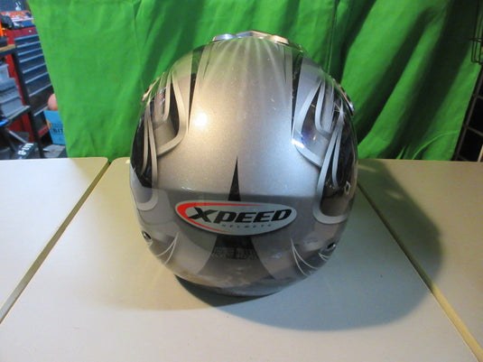 Used Xspeed Zombie Killer Size X-Small Grey Motocross Helmet