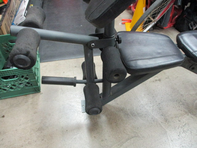 Load image into Gallery viewer, Used Marcy Diamond Elite Multi-Purpose Bench w/ Leg Curl Attachment Pin Missing
