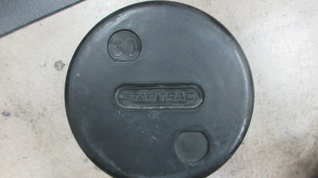 Load image into Gallery viewer, Used 50lbs Rare STAR TRAC Commercial Bumper Dumbell Weight
