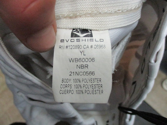 Used Evoshield Elastic Bottom Size Youth Large Baseball Pant ( Hole  Right Leg)