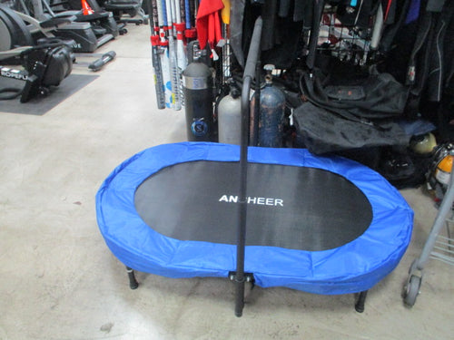 Ancheer Foldable Rebounder Trampoline w/ Hand Rail