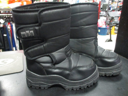 Used WFS Black Boots Kids Size 4