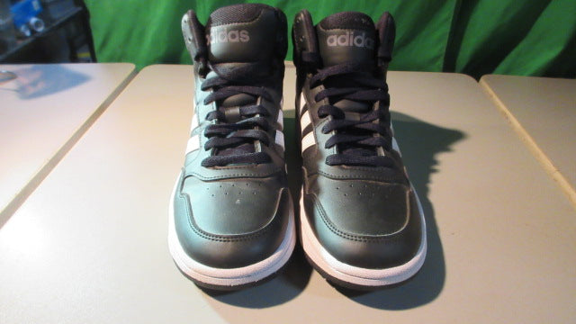 Load image into Gallery viewer, Used Adidas Hoops 3.0 Mid K &#39;Core Black’ Youth Size 5
