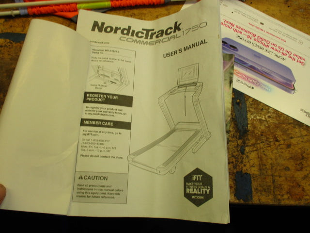 Load image into Gallery viewer, Used Nordictrack Commercial 1750 Folding treadmill
