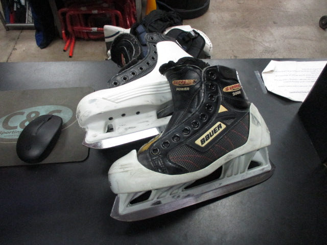 Load image into Gallery viewer, Used Bauer Supreme Power Hockey Goalie Skates Size 5 D ( Size 6 Shoe)- NO LACE
