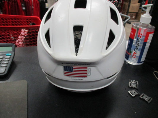 Used Cascade CPVr AdjustableWHITE Lacrosse Helmet