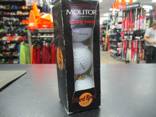 Hard Rock Care Molitor Scary Long Set of 3 Golf Balls