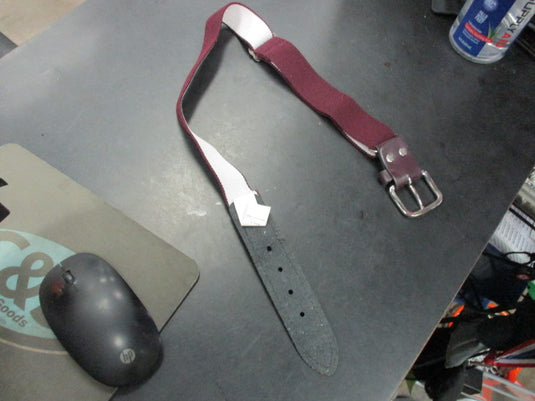 Used Maroon Youth Baseball Belt