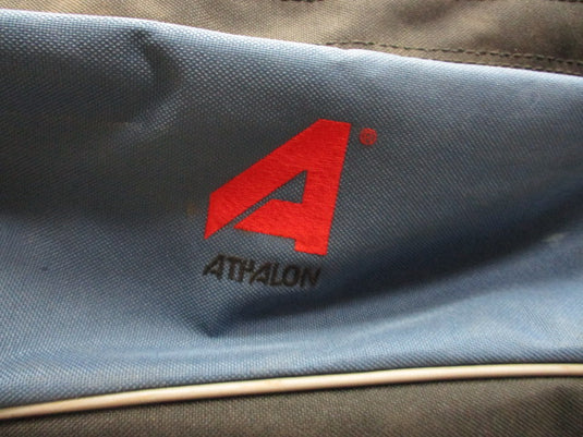 Used Athalon Duffel Travel Bag With Wheels And Scuba Diving Patches - Holes