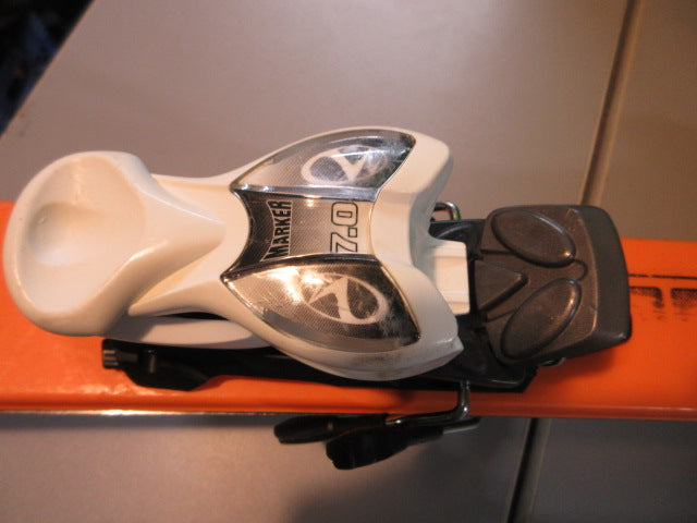 Load image into Gallery viewer, Used K2 Juvy All-Terrain Rocker Size 139CM Skis W/ Marker Bindings
