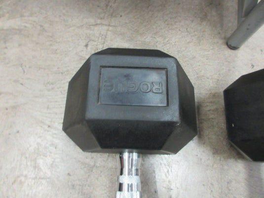 Used Rogue Rubber Hex 60 LB Dumbbell Pair