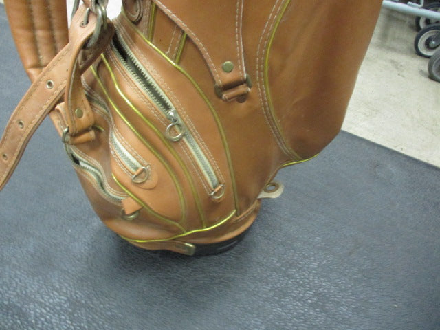 Load image into Gallery viewer, Vintage Leather 6-Way Divider Golf Bag

