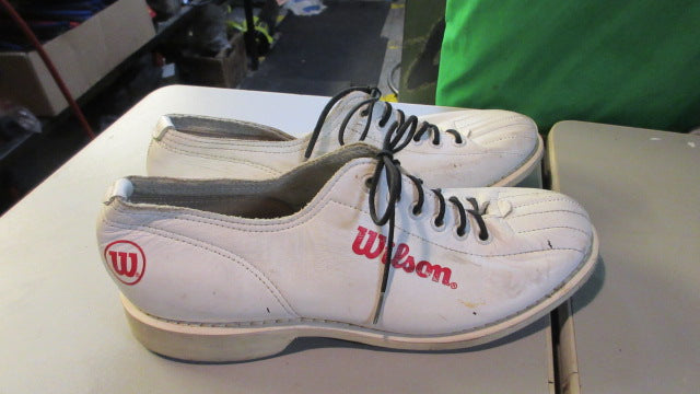 Load image into Gallery viewer, Used Wilson White Bowling Shoes Size 6
