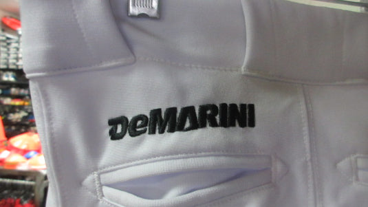 Used Demarini White Open Bottom Baseball Pants Youth Small