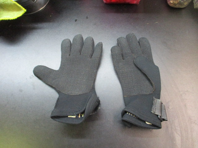 Load image into Gallery viewer, Used Black Neoprene Scuba Dive Gloves Size XS
