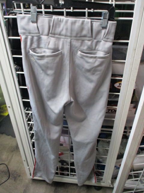 Used Easton Grey & Red Piping Open Bottom Pants Adult Size Small