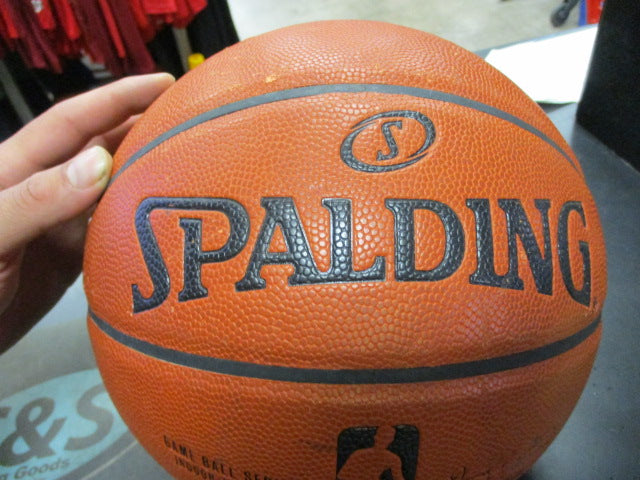 Load image into Gallery viewer, Used Spalding NBA Game Ball Series Indoor/Outdoor Basketball
