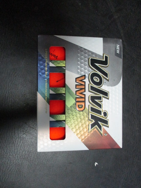 Volvik Vivid Matte Orange Dozen Golf Balls