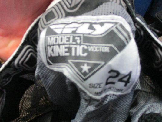 Used Fly Racing Kinetic Mesh Vector Size Kids 24 Motorcross Pants