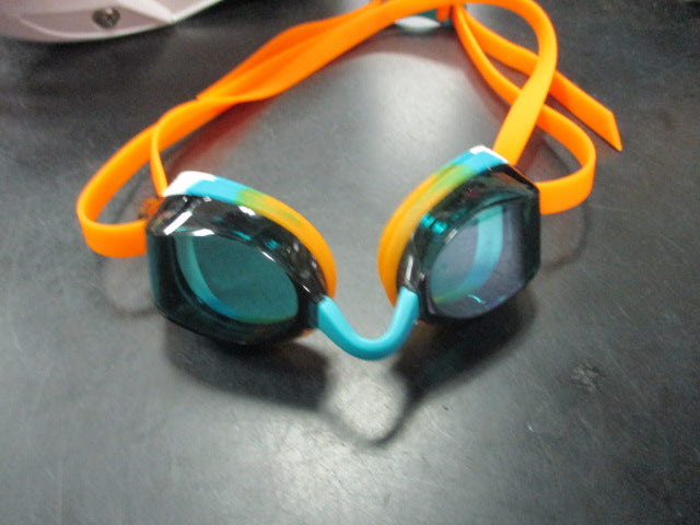 Load image into Gallery viewer, Used Nike 726038 Orange Adult Size Swim Goggles
