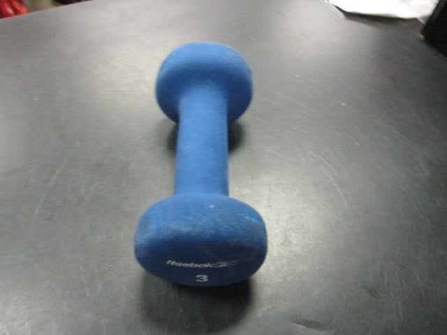 Load image into Gallery viewer, Used Reebok 3 Lb Blue Neoprene Dumbbell
