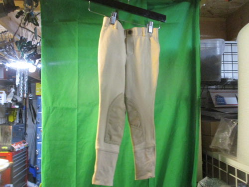 Used EA Kids Riding Pants Tan Size 08 Equestrian Vguc