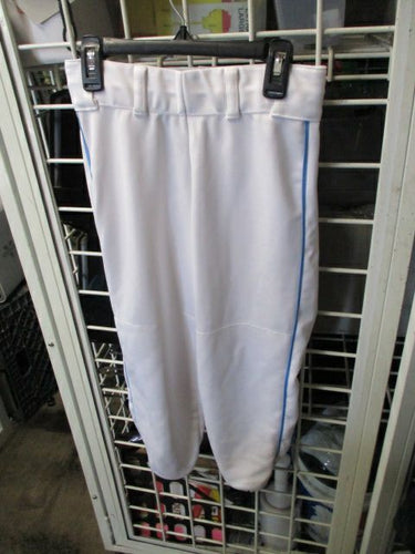 Used The Gluv White & Blue Piping Softball Pants Adult Size XS