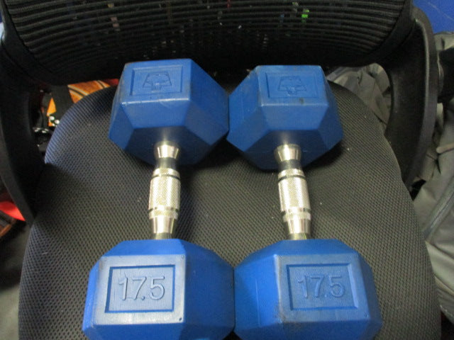 Load image into Gallery viewer, Used Hampton Dumbbells Set (35LB) 2 (17.5LB)
