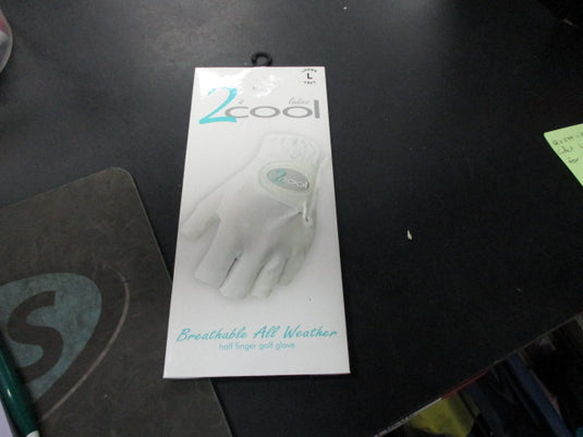 2 Cool Half Finger Ladies Left Large Golf Glove