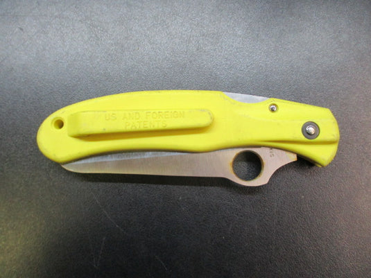 Used Vintage Clipit Rescue SpyderCo Folding Knife