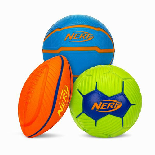 New Nerf Junior Micro Foam Ball Set Stress Balls - Set of 3