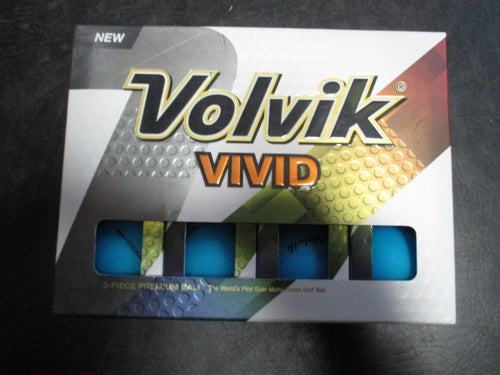 Volvik Vivid Matte Blue Dozen Golf Balls