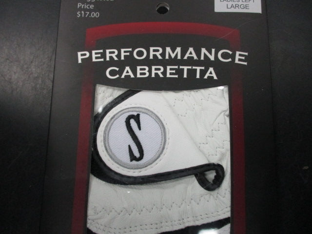 Load image into Gallery viewer, Used Performance Cabretta Ladies Left Large Golf Glove
