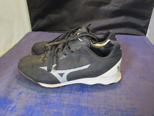 Load image into Gallery viewer, Used Mizuno Wave Finch LightRevo Black Jr Cleats 5.5
