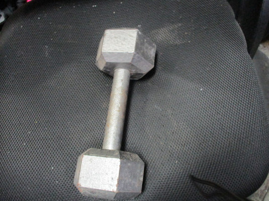 Used Cast Iron 15 LB Dumbbell