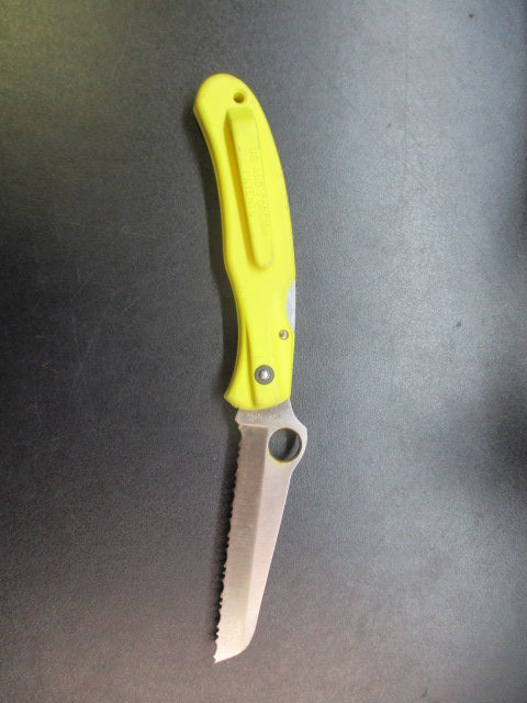 Load image into Gallery viewer, Used Vintage Clipit Rescue SpyderCo Folding Knife
