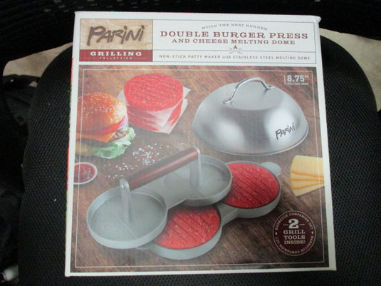 Parini Double Burger Press and Cheese Melting Dome