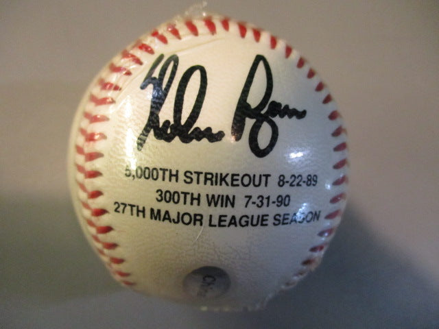 Load image into Gallery viewer, NOLAN RYAN 5000th Strikeout 300th Win Commemorative Baseball - Replica Signature
