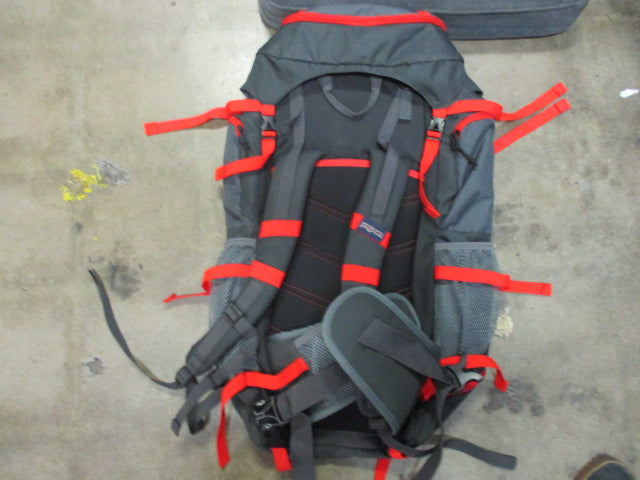 Load image into Gallery viewer, JanSport Katahdin 70 70 Liter Outdoor Backpack Grey and Red
